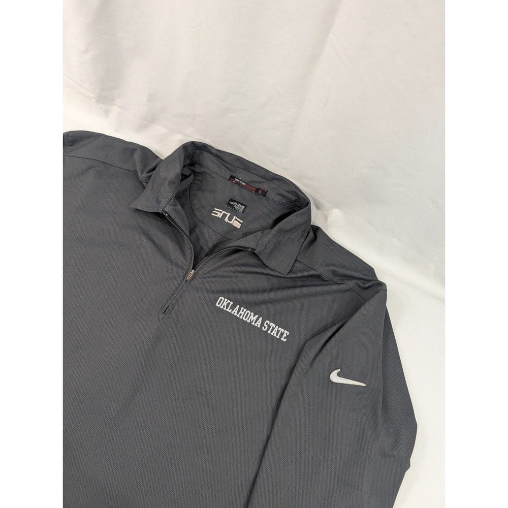 Tiger Woods Oklahoma State  Quarter‎ Zip Long Sleeve Pullover Golf Sweater XXL